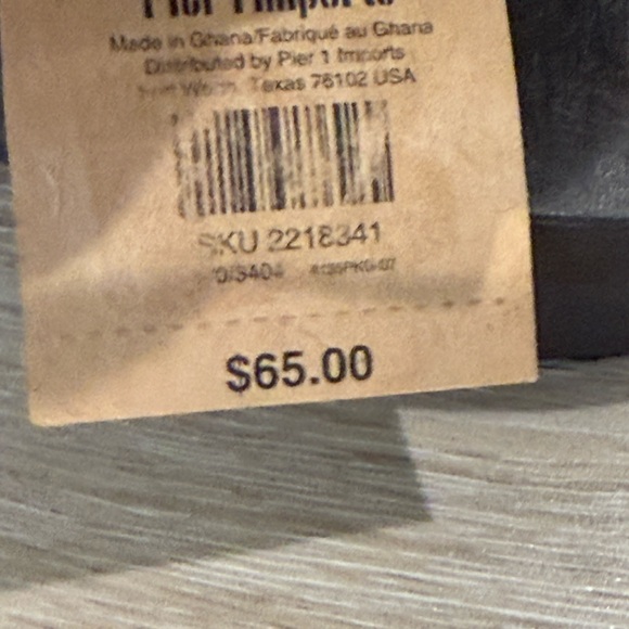 Pier 1 Hand Carved Wood “Kalao”, Bird Art Sculpture with Tag. - Picture 11 of 12